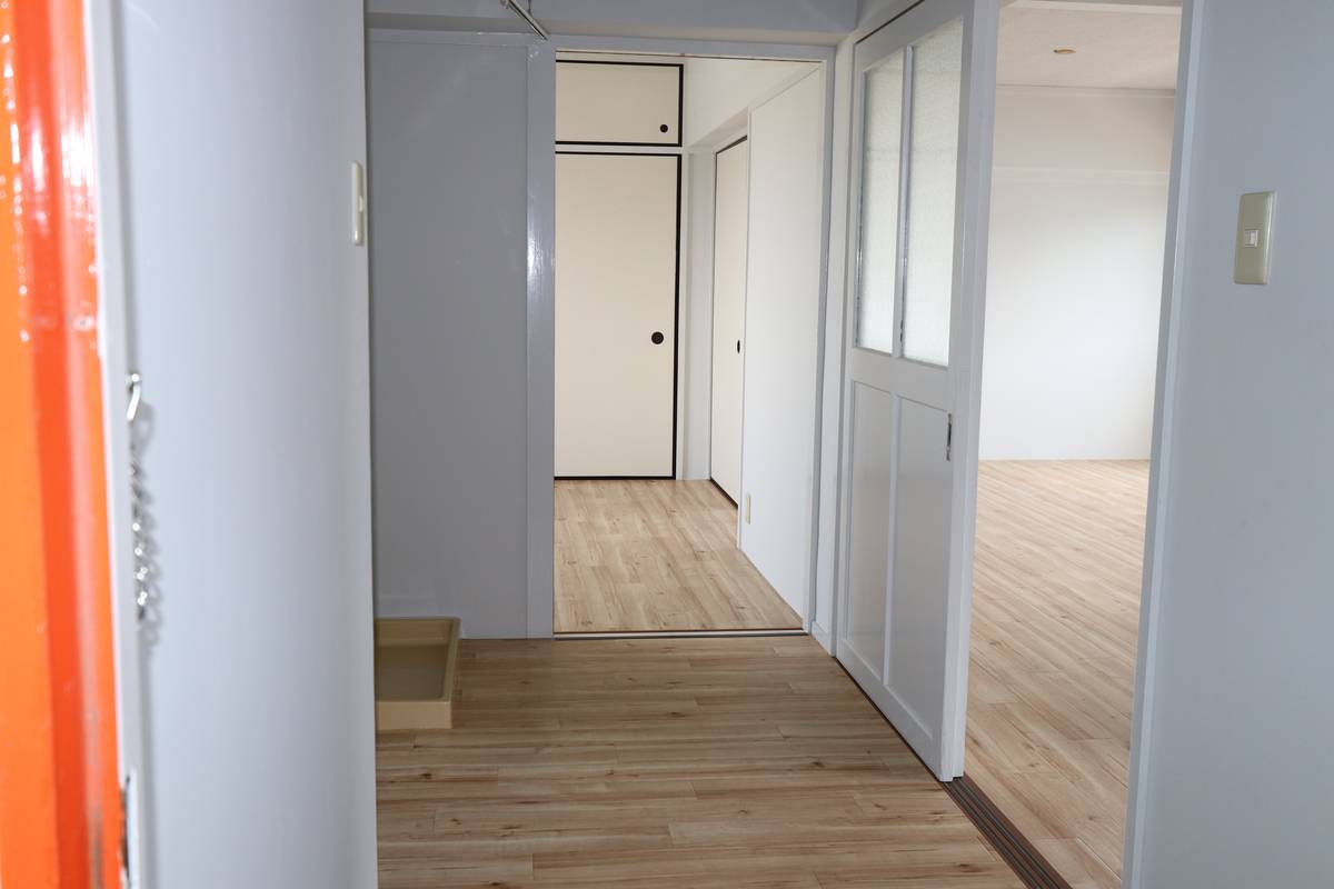 Kurume-shi ရှိ Village House Jojima ၏ တိုက်ခန်းဝင်ပေါက်