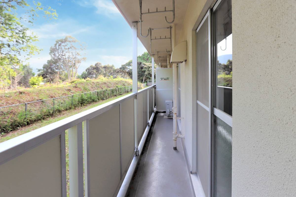 諫早市ビレッジハウス若葉Ⅱのバルコニー