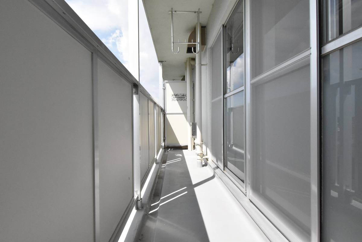 Balkon di Village House Wakaba 2 di Isahaya-shi