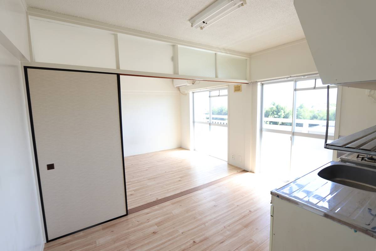 Living Room in Village House Shiranui in Uki-shi