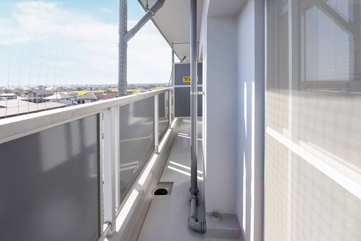 筑後市ビレッジハウス筑後のバルコニー