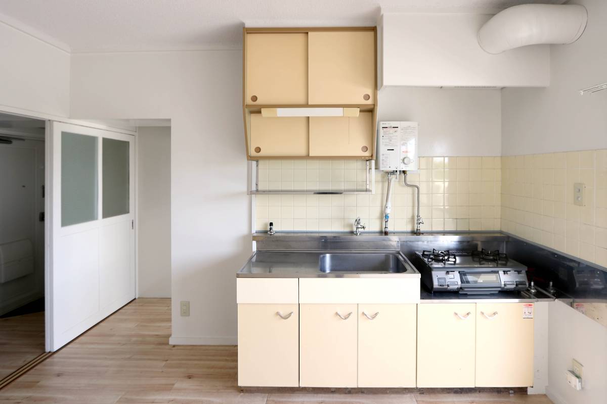 Asakura-shi ရှိ Village House Amagi Hitotsugi ၏ မီးဖိုချောင်