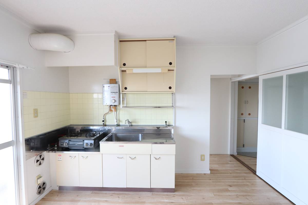 Asakura-shi ရှိ Village House Amagi Hitotsugi ၏ မီးဖိုချောင်