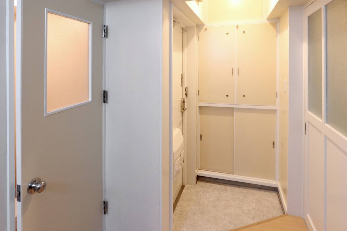 Khu vực cửa ra vào Village House Suko ở Omura-shi