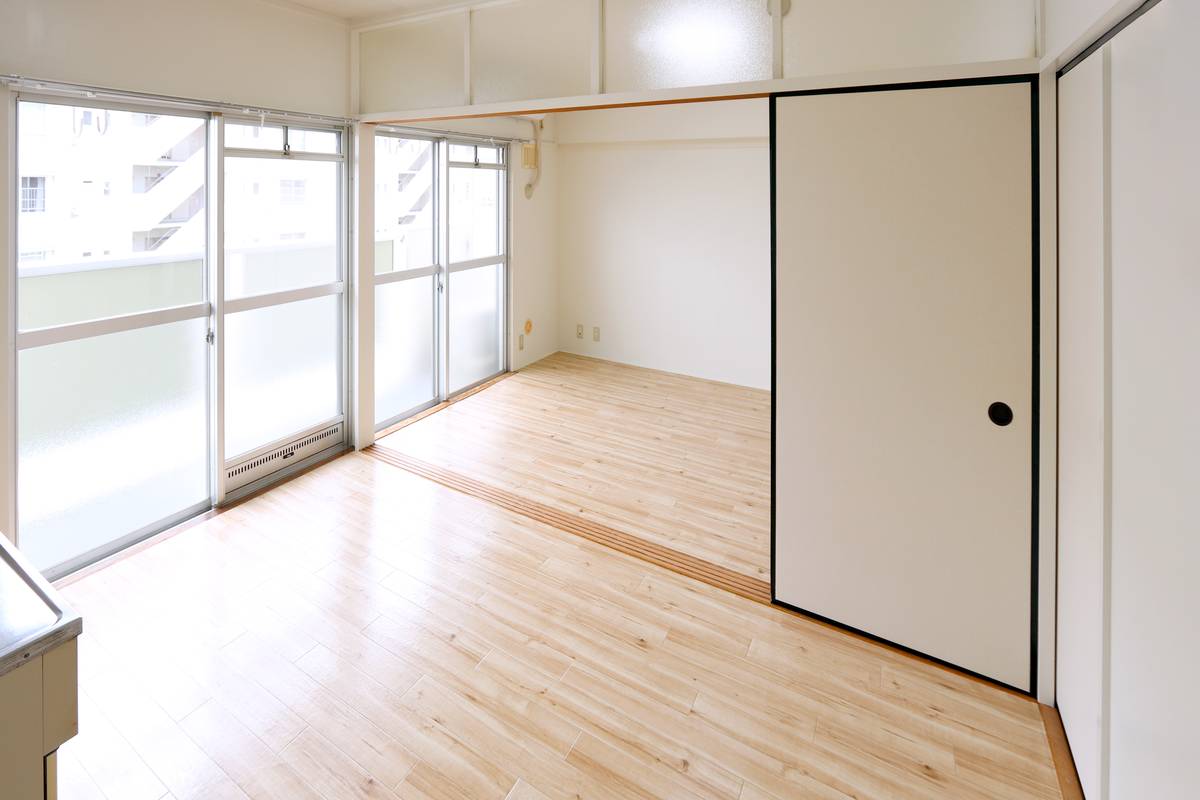 八代市ビレッジハウス千丁のリビング