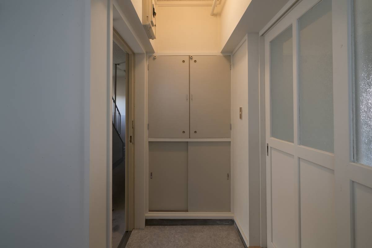 Khu vực cửa ra vào Village House Shimo Hirokawa ở Yame-gun