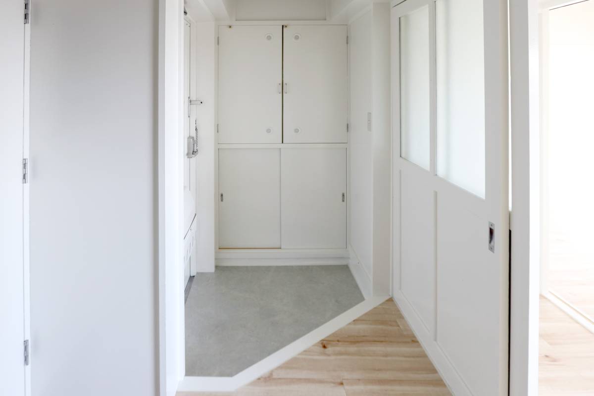 Khu vực cửa ra vào Village House Shimo Hirokawa ở Yame-gun