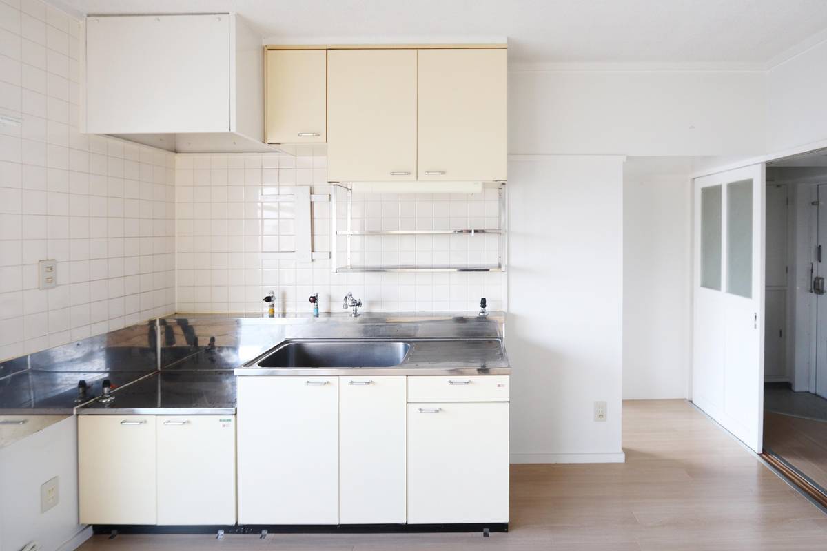 Dapur di Village House Igawa di Iizuka-shi