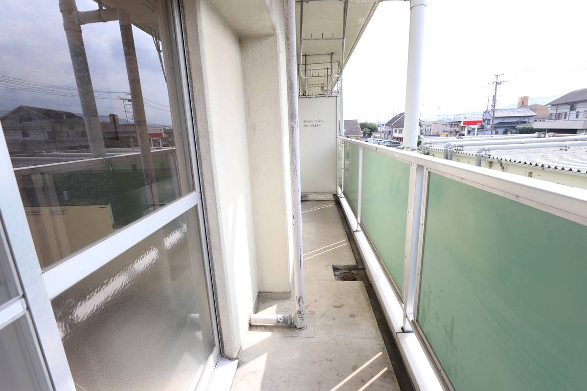 うきは市ビレッジハウス吉井Ⅱのバルコニー