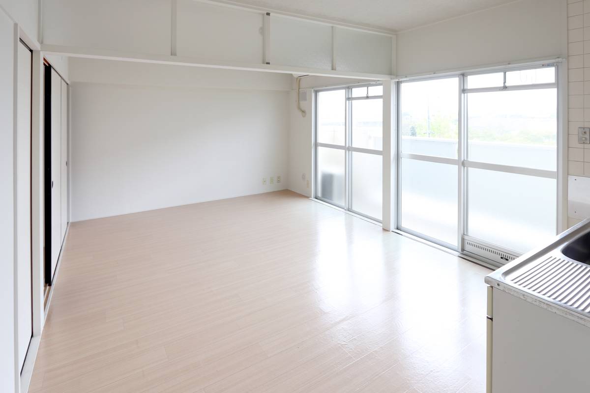 Phòng khách của Village House Ooki ở Mizuma-gun