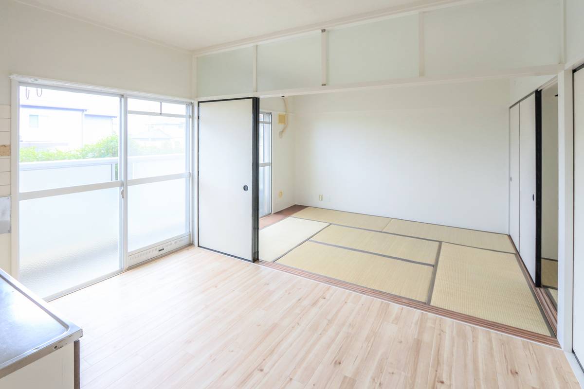 Ruang Tamu di Village House Jonan di Minami-ku