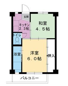 Sơ đồ phòng 2K của Village House Mibu ở Shimotsuga-gun