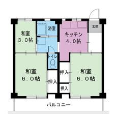 Suntou-gun मा Village House TOKURA को 3DK फ्लोरप्लान