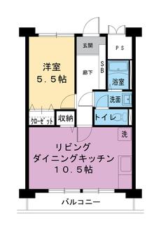 Amagasaki-shi मा Village House Minami Shimizu Tower को 1LDK फ्लोरप्लान