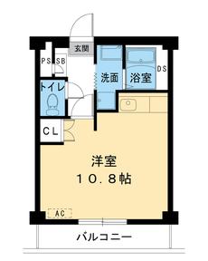 1R Kokuraminami-ku ရှိ Village House Numakoyanagi ၏ အခန်းဖွဲ့စည်းပုံ