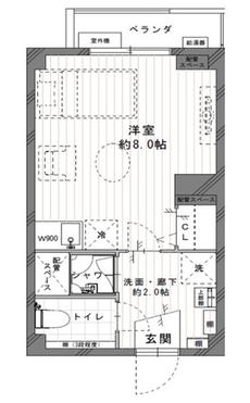 四日市市ビレッジハウス高花平の間取り図1R