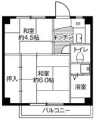 2K floorplan of Village House Iriyamazu in Yokosuka-shi