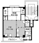 2K floorplan of Village House Kitaibaraki in Kitaibaraki-shi