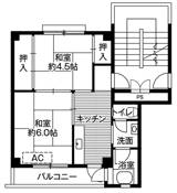 2K floorplan of Village House Yuuki in Yuki-shi