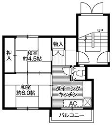 2K floorplan of Village House Zenibako in Otaru-shi