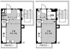 Kamagaya-shi मा Village House Kamagaya को 2DK फ्लोरप्लान