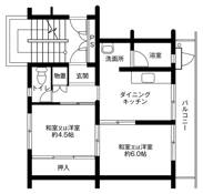 Sơ đồ phòng 2DK của Village House Kokura Minami ở Kokuraminami-ku