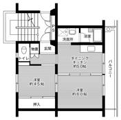 2DK floorplan of Village House Yuuki Dai 2 in Yuki-shi