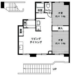 Sơ đồ phòng 2LDK của Village House Oomachi ở Akabira-shi