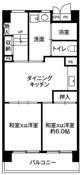成田市ビレッジハウス成田吾妻タワーの間取り図2LDK