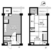 2LDK floorplan of Village House Kagata in Kawachinagano-shi