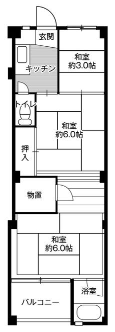 Planta 3K Village House Daiwa em Komaki-shi