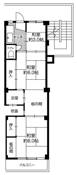 3K floorplan of Village House Kisabe in Katano-shi