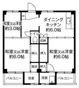 3DK floorplan of Village House Mizushima in Kurashiki-shi