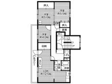 Sơ đồ phòng 3LDK của Village House Otanoshike ở Kushiro-shi