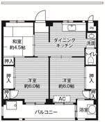 3DK floorplan of Village House Kurigasawa in Matsudo-shi