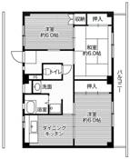3DK floorplan of Village House Arakawa in Toyama-shi