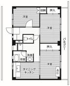 横須賀市ビレッジハウス公郷の間取り図3DK