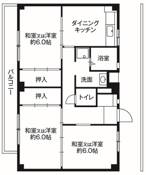3DK floorplan of Village House Ninomiya in Naka-gun
