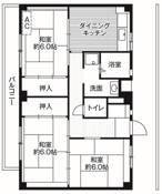 3DK floorplan of Village House Sugeta in Kanagawa-ku