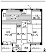 3DK floorplan of Village House Terao in Takasaki-shi