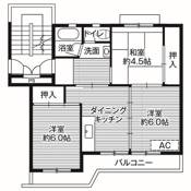 3DK Suzaka-shi ရှိ Village House Toyooka ၏ အခန်းဖွဲ့စည်းပုံ