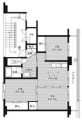 3DK floorplan of Village House Aoyama 2 in Gotsu-shi