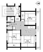 3DK floorplan of Village House Shin Takayama in Onomichi-shi