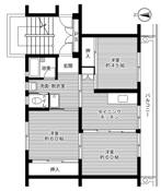 3DK floorplan of Village House Shionasu in Kurashiki-shi