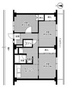3DK floorplan of Village House Urata in Kurashiki-shi