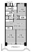 3DK floorplan of Village House Gifu Tower in Gifu-shi