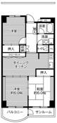3DK floorplan of Village House Kanazawa Tower in Kanazawa-shi