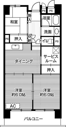3SDK floorplan of Village House Narita Azuma Tower in Narita-shi