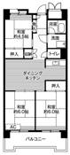 3DK floorplan of Village House Shinagawa Yashio Tower in Shinagawa-ku