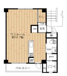 Planta 1R Village House Mabi Dai 2 em Kurashiki-shi